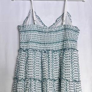 Jessica Simpson Teal Patterned Maxi Skirt